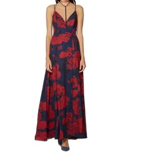 Fame And Partners Floral Maxi Wrap Dress